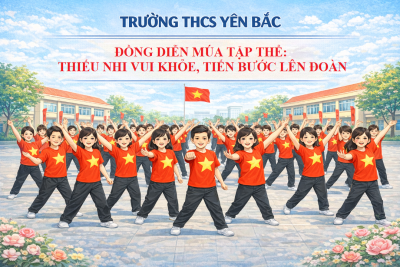 Đồng diễn múa tập thể: “Thiếu nhi vui khỏe, tiến bước lên Đoàn”
