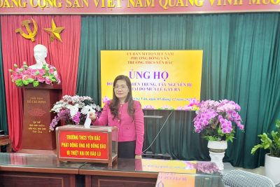 Phát động ủng hộ đồng bào miền trung thiệt hại do bão, lũ